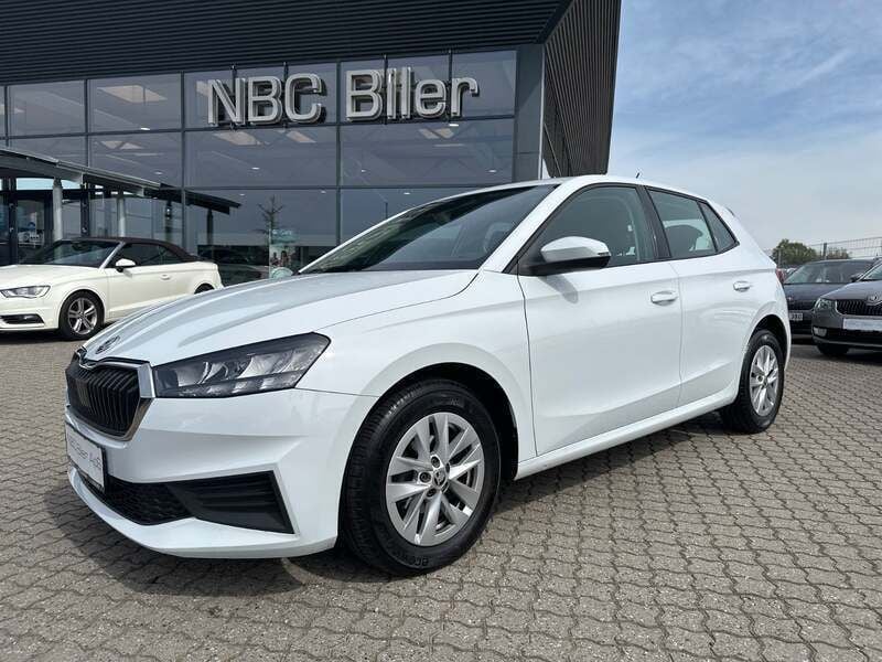 Hvid Brugt 2022 Skoda Fabia Ambition Hatchback | 147.780 kr. (Lidt for dyr) - Billede 1/4