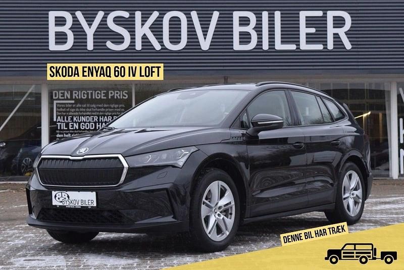 Sortmetal Brugt 2021 Skoda Enyaq iV Loft SUV | 214.995 kr. (Fair pris) - Billede 1/4