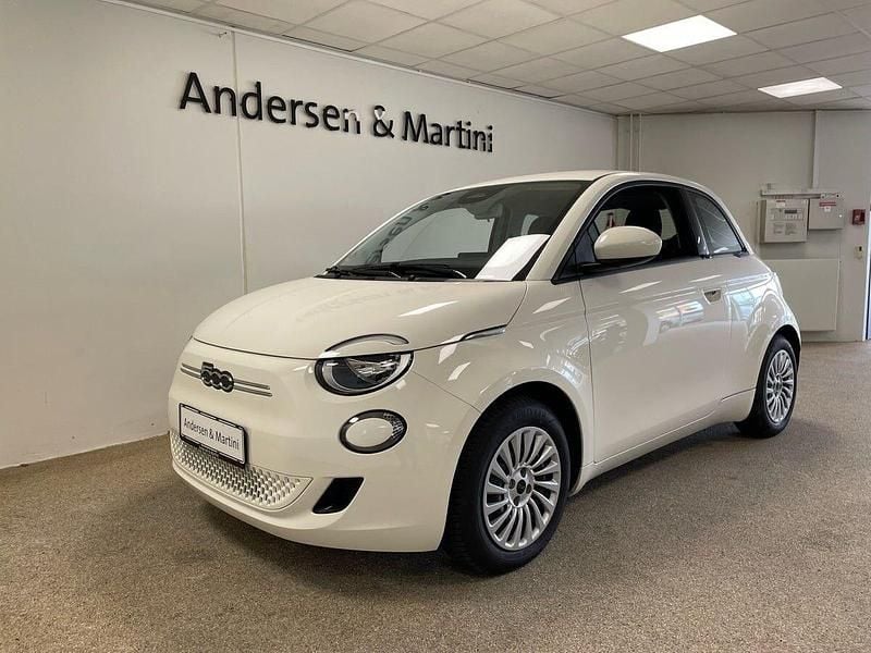Hvid Brugt 2023 Fiat 500e Icon Hatchback | 124.700 kr. (Fair pris) - Billede 1/4