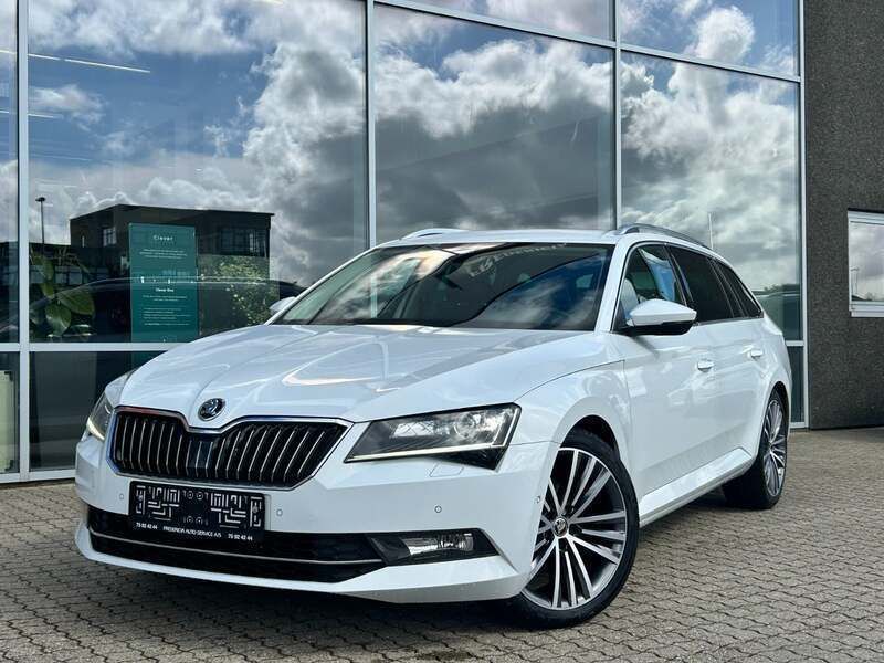 Hvidmetal Brugt 2018 Skoda Superb Business Line Stationcar | 219.900 kr. (Lidt for dyr) - Billede 1/4