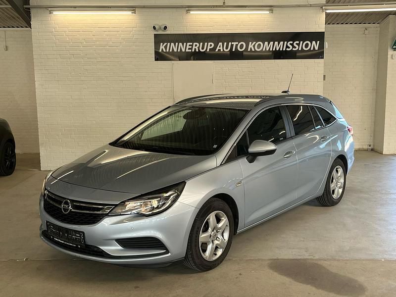 Lyseblå Brugt 2018 Opel Astra Enjoy Stationcar | 74.900 kr. (God pris) - Billede 1/4