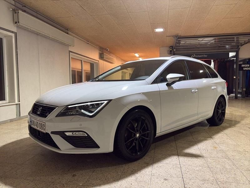 Hvid Brugt 2018 Seat Leon ST FR Stationcar | 159.600 kr. (Fair pris) - Billede 1/4