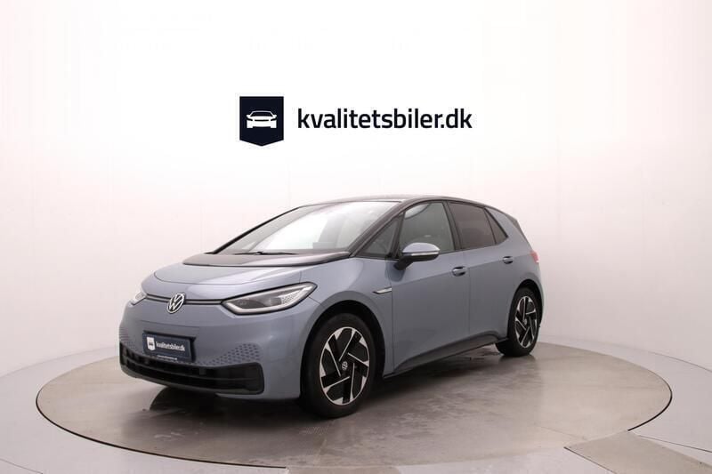 Lysblåmetal Brugt 2021 VW ID.3 Pro Performance Hatchback | 179.900 kr. (God pris) - Billede 1/4