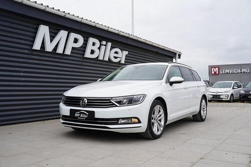 Hvid Brugt 2018 VW Passat Comfortline Premium Stationcar | 154.900 kr. (Fair pris) - Billede 1/4
