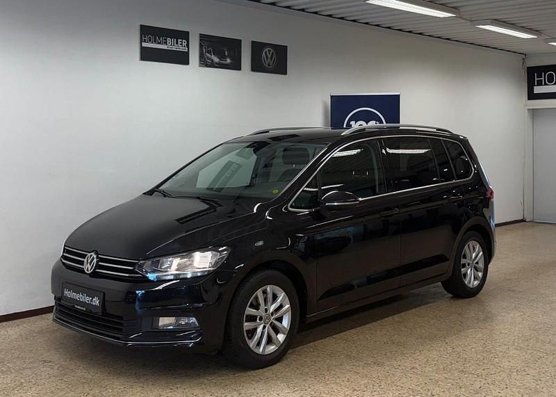 Sort Brugt 2016 VW Touran Highline MPV | 154.900 kr. (Fair pris) - Billede 1/4