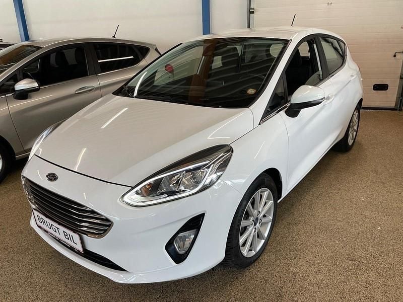 Hvid Brugt 2018 Ford Fiesta Hatchback | 124.900 kr. (Fair pris) - Billede 1/4