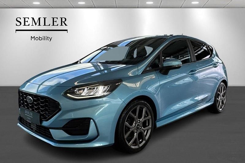 Blåmetal Brugt 2022 Ford Fiesta ST-Line Hatchback | 149.900 kr. (Lidt for dyr) - Billede 1/4