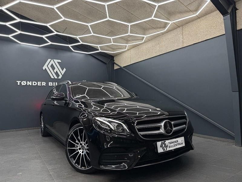 Sort Brugt 2017 Mercedes E350 AMG line Stationcar | 439.500 kr. - Billede 1/4