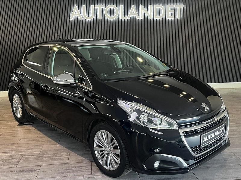 Sortmetal Brugt 2018 Peugeot 208 Allure Sky Hatchback | 74.800 kr. (Fair pris) - Billede 1/4