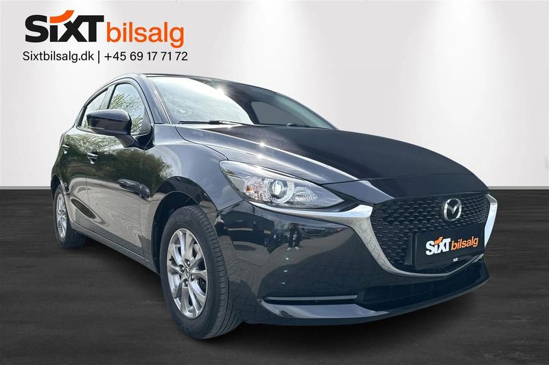 Sort Brugt 2022 Mazda 2 Sky Hatchback | 118.900 kr. (Super pris) - Billede 1/4