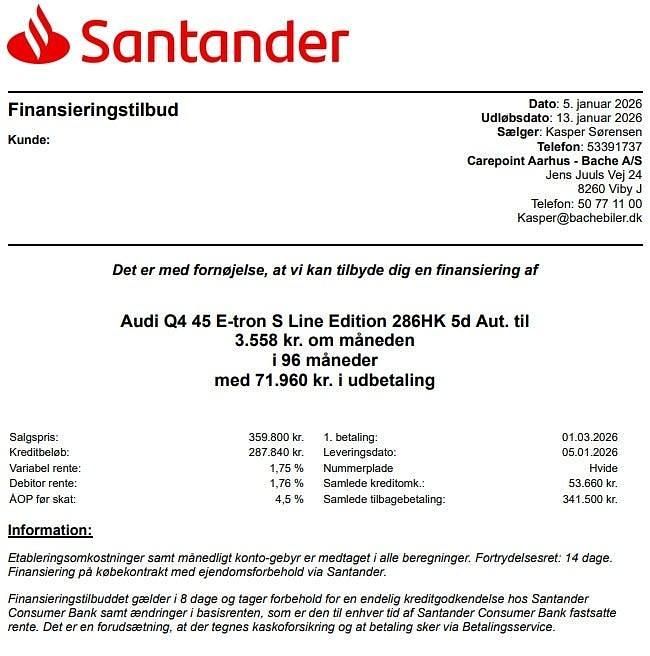 Brugt Audi Q4 e-tron S-Line 210 kW (286 HK) 2025 Grå SUV