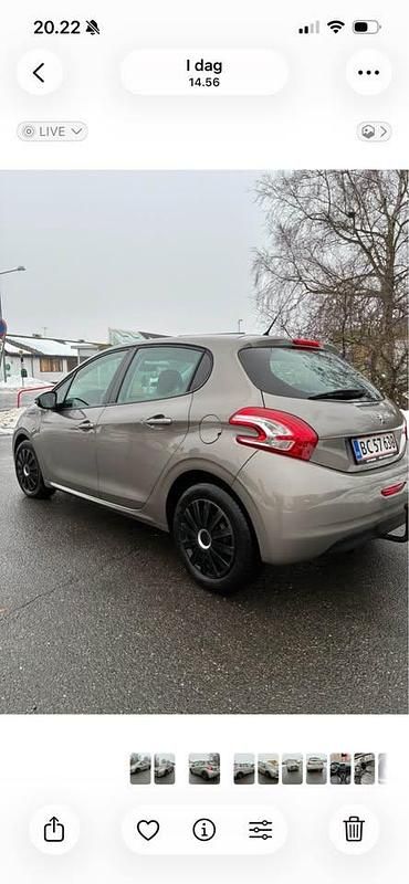 Brugt Peugeot 208 68 HK (50 kW) 2013 Grå Hatchback