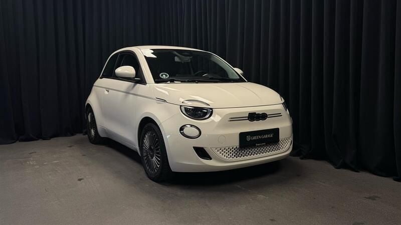 Hvid Brugt 2022 Fiat 500e Icon Hatchback | 109.900 kr. (God pris) - Billede 1/4