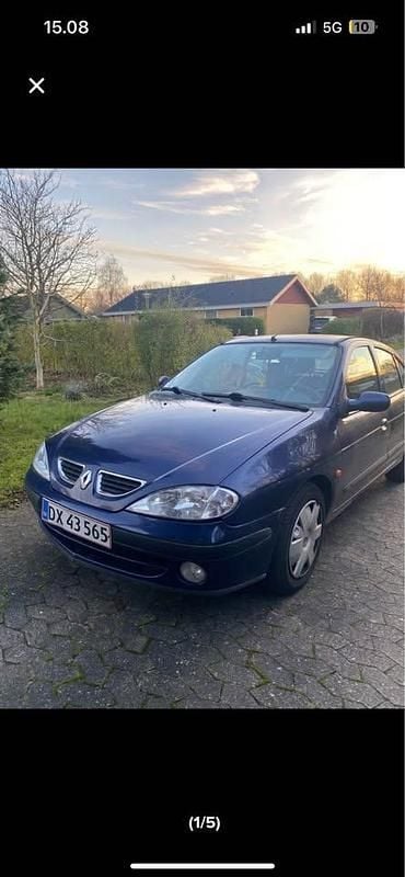 Blåmetal Brugt 2002 Renault Mégane II Expression Hatchback | 18.500 kr. - Billede 1/4