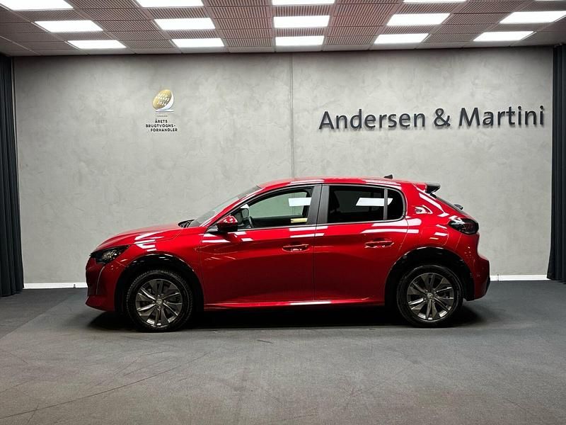 Brugt Peugeot e-208 Style 100 kW (136 HK) 2021 Rød Hatchback