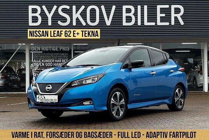 Blåmetal Brugt 2020 Nissan Leaf Tekna Hatchback | 119.895 kr. (Fair pris) - Billede 1/4