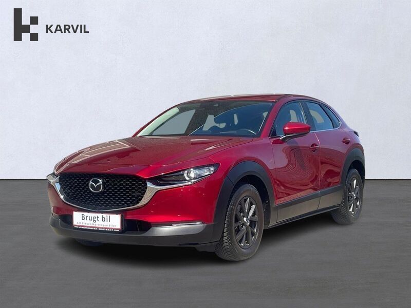 Rød (red) Brugt 2021 Mazda CX-30 Sky SUV | 204.900 kr. (Fair pris) - Billede 1/4