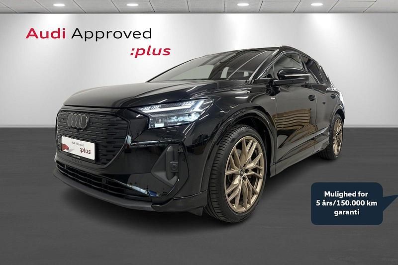 Sortmetal Brugt 2024 Audi Q4 e-tron S-Line SUV | 409.900 kr. (Dyr) - Billede 1/4