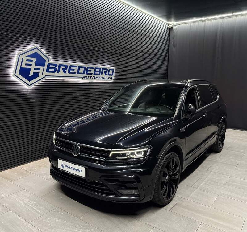 Sortmetal Brugt 2020 VW Tiguan Allspace R-line SUV | 489.500 kr. - Billede 1/4
