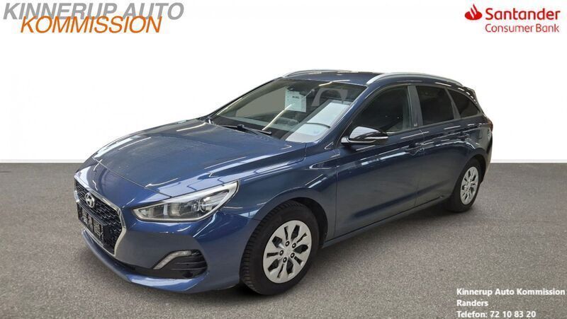 Mørkeblå metal Brugt 2018 Hyundai i30 GO! Stationcar | 79.900 kr. (Super pris) - Billede 1/4