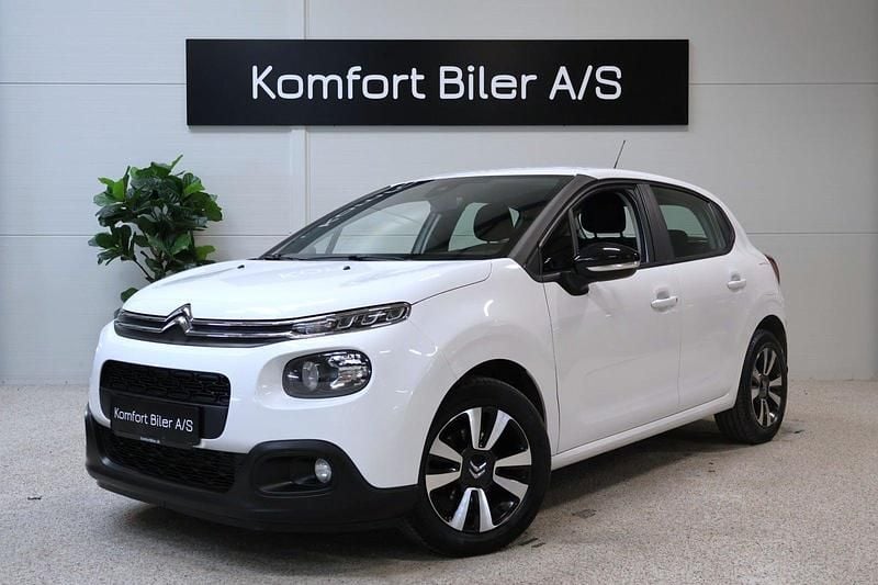 Hvid Brugt 2018 Citroën C3 Feel Hatchback | 74.900 kr. (Fair pris) - Billede 1/4