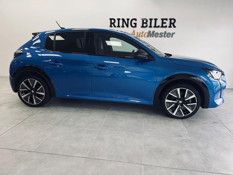 Brugt Peugeot e-208 GT 100 kW (136 HK) 2021 Blåmetal Hatchback