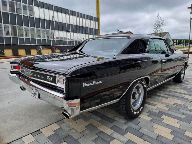 Brugt Chevrolet Chevelle 396 HK (291 kW) 1966 Sort