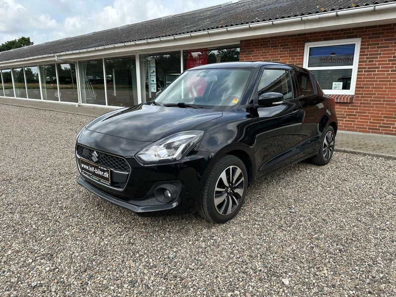 Super black Brugt 2018 Suzuki Swift Exclusive Hatchback | 119.900 kr. (Lidt for dyr) - Billede 1/4