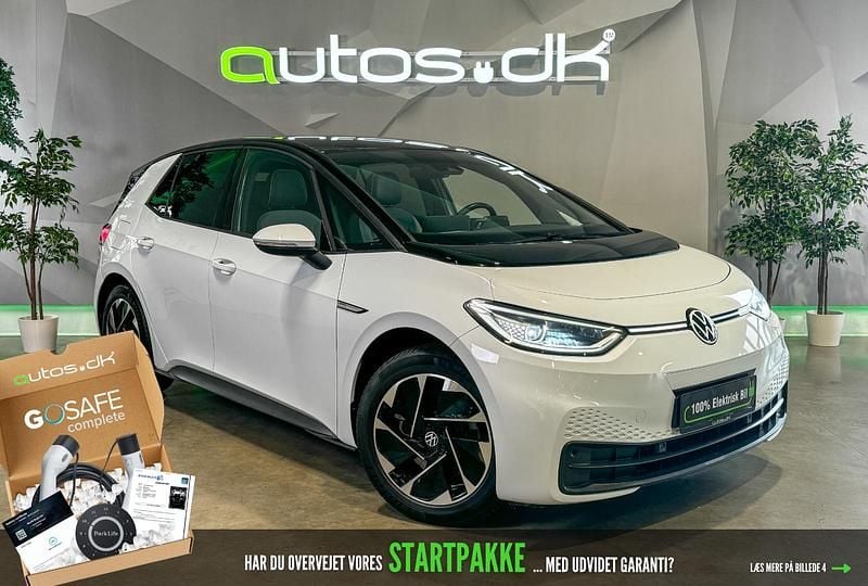 Hvid Brugt 2021 VW ID.3 Pro Performance Hatchback | 164.000 kr. (Fair pris) - Billede 1/3