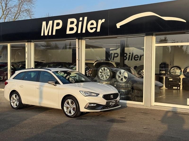 Hvid Brugt 2021 Seat Leon FR Stationcar | 184.900 kr. - Billede 1/4