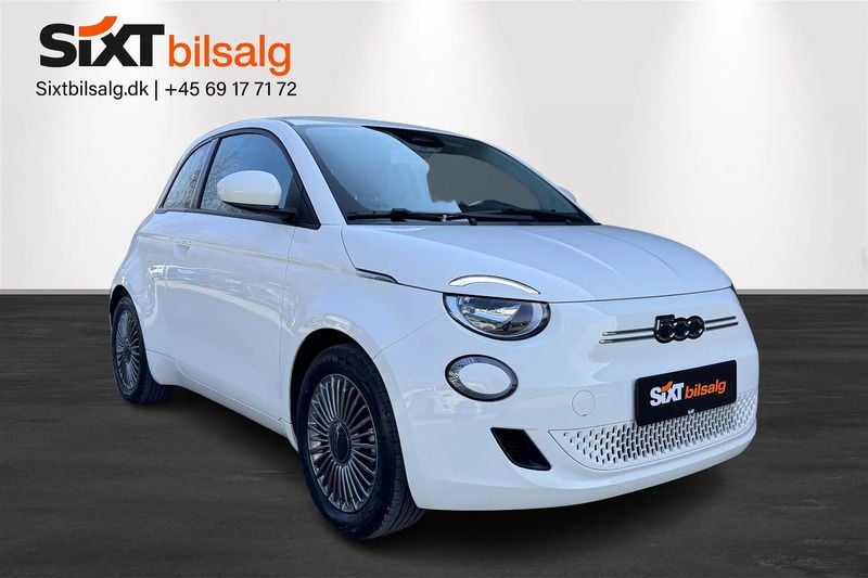 Hvid Brugt 2022 Fiat 500e Icon Hatchback | 129.900 kr. (Fair pris) - Billede 1/4