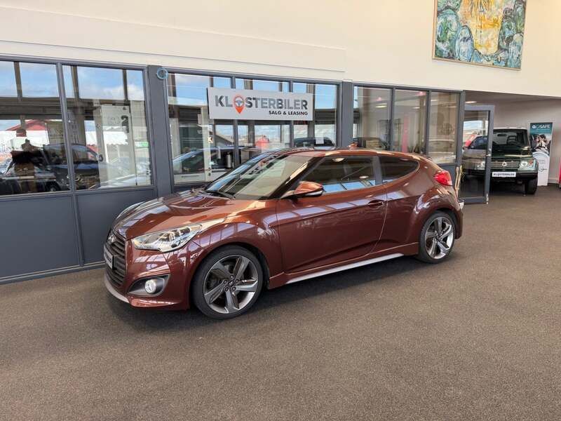 Brunmetal Brugt 2013 Hyundai Veloster Hatchback | 99.900 kr. - Billede 1/4