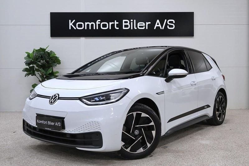 Hvid Brugt 2021 VW ID.3 Pro Performance Hatchback | 188.900 kr. (Fair pris) - Billede 1/4