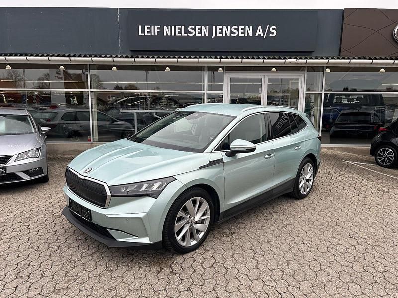 Brugt Skoda Enyaq iV Lodge 150 kW (204 HK) 2021 Lysgrønmetal SUV