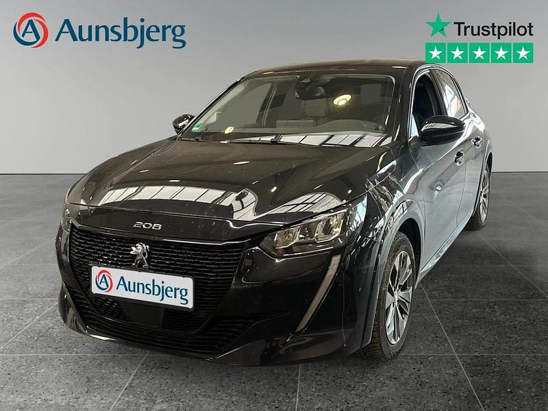 Sort metal Brugt 2021 Peugeot e-208 Allure Hatchback | 119.500 kr. (Fair pris) - Billede 1/4