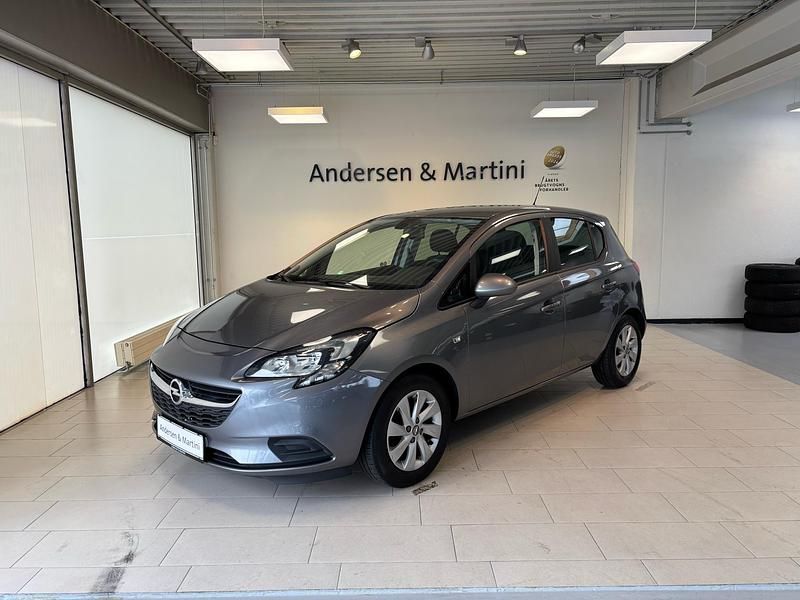 Satinsteelgrey,metallic Brugt 2018 Opel Corsa Enjoy Hatchback | 76.800 kr. (Fair pris) - Billede 1/4