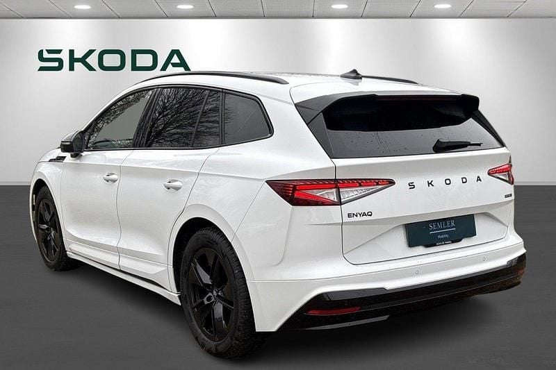 Brugt Skoda Enyaq iV SportLine 210 kW (286 HK) 2025 Hvidmetal SUV