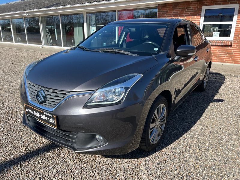 Granite gray metallic Brugt 2016 Suzuki Baleno Exclusive Hatchback | 109.900 kr. (Dyr) - Billede 1/4
