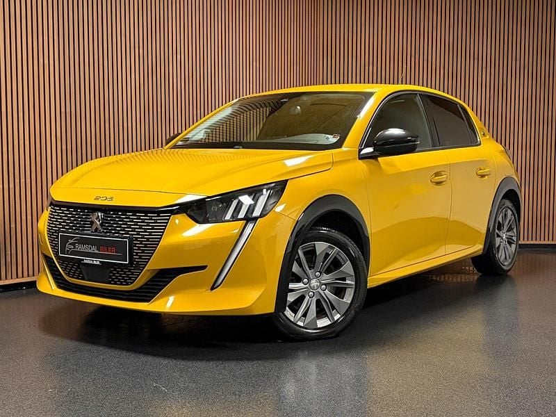 Gul Brugt 2020 Peugeot e-208 Allure Hatchback | 109.995 kr. (Fair pris) - Billede 1/4