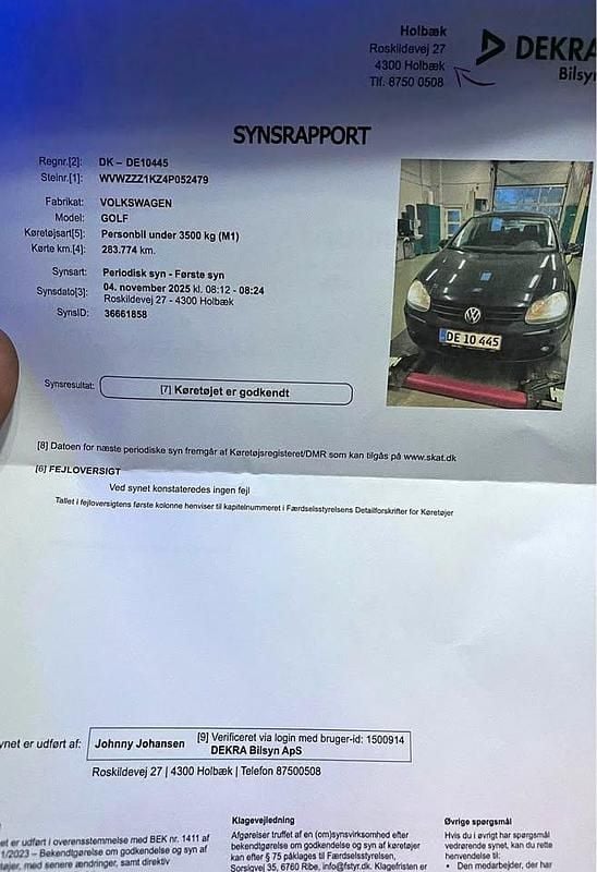 Brugt 2004 VW Golf V Hatchback | 46.000 kr. - Billede 1/4