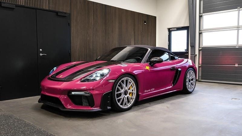 Brugt Porsche 718 Spyder 500 HK (367 kW) 2024 Lilla Cabriolet