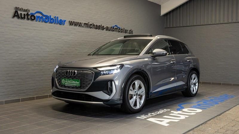 Sølvmetal Brugt 2024 Audi Q4 e-tron Attraction SUV | 384.900 kr. (Dyr) - Billede 1/4