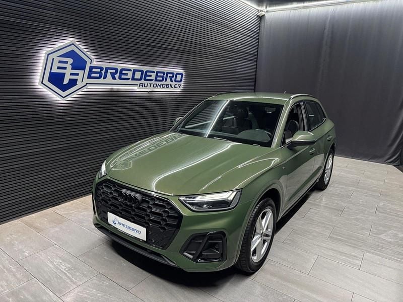 Grønmetal Brugt 2023 Audi Q5 S-Line SUV | 459.500 kr. - Billede 1/4