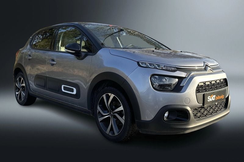 Sølvmetal Brugt 2022 Citroën C3 PureTech Hatchback | 124.900 kr. (Fair pris) - Billede 1/4