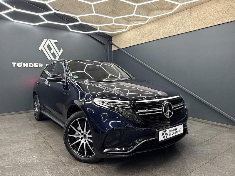 Blåmetal Brugt 2021 Mercedes EQC400 AMG line SUV | 384.500 kr. (Super pris) - Billede 1/4