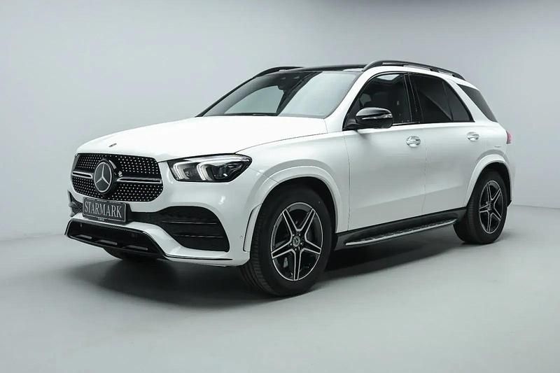 Hvid Brugt 2022 Mercedes GLE350e AMG line SUV | 859.900 kr. - Billede 1/3