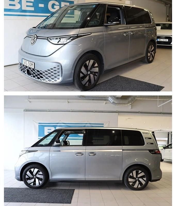 Sølvmetal Brugt 2023 VW ID. Buzz Pro Van | 389.900 kr. (Fair pris) - Billede 1/2
