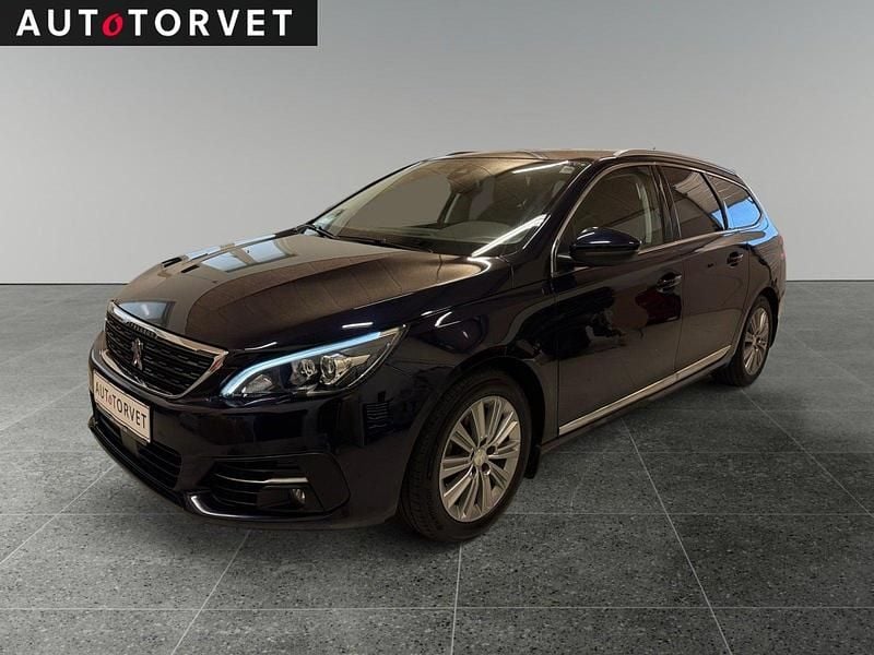 Blåmetal Brugt 2019 Peugeot 308 Allure+ Stationcar | 99.700 kr. (God pris) - Billede 1/4