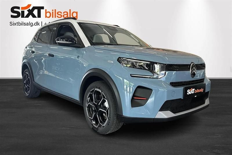 Monte carlo blue Ny 2024 Citroën e-C3 Hatchback | 154.400 kr. - Billede 1/4