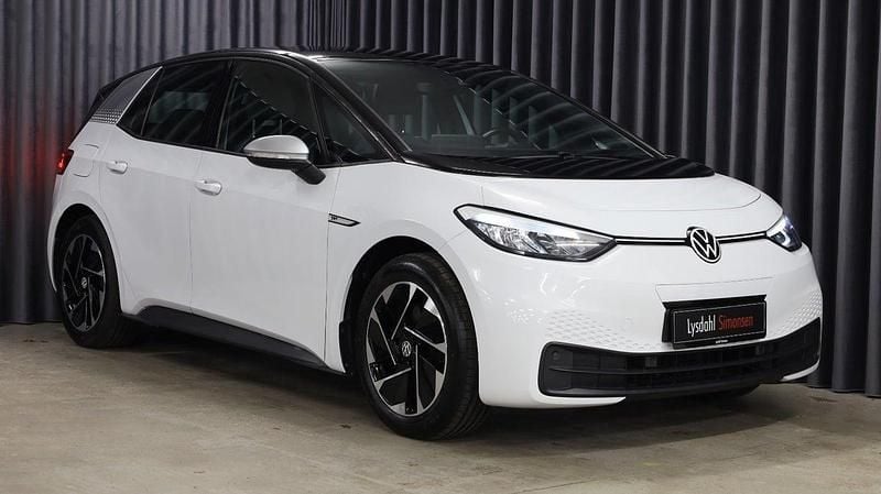 Hvid Brugt 2020 VW ID.3 Pro Performance Hatchback | 159.800 kr. (Fair pris) - Billede 1/4